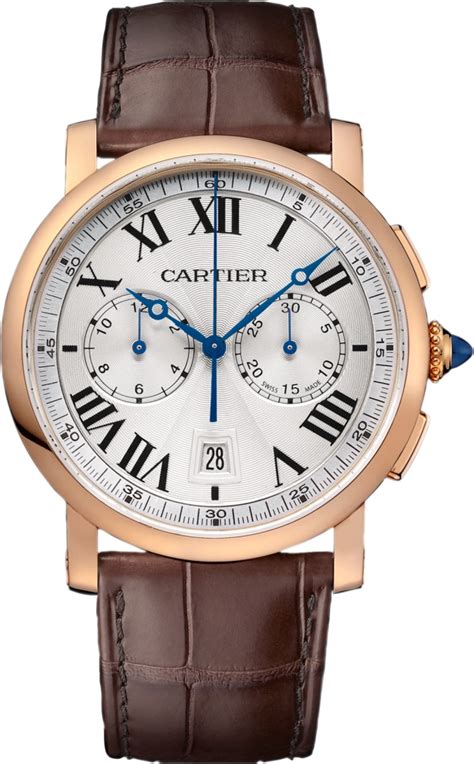 cartier watch round|cartier rotonde chronograph.